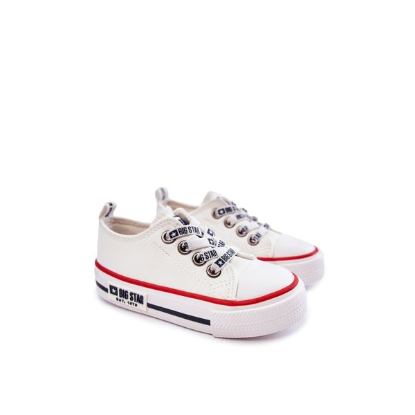 BIG STAR SHOES Children's Leather Sneakers BIG STAR KK374042 White