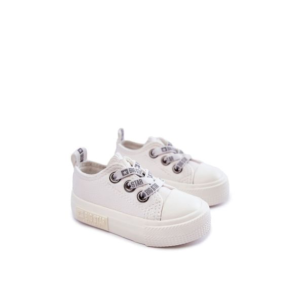 BIG STAR SHOES Children's Leather Sneakers BIG STAR KK374058 White