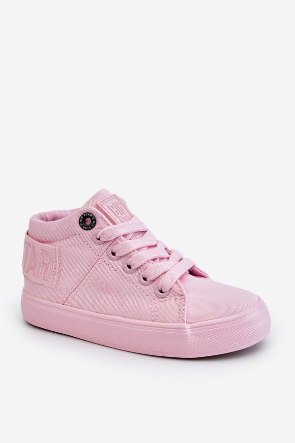 BIG STAR SHOES Kids Classic High Sneakers Big Star LL374003 pink