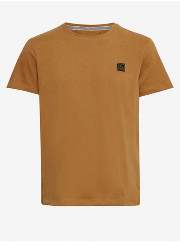 Blend Brown Short Sleeve T-Shirt Blend - Men