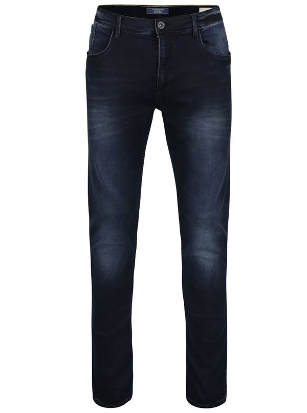 Blend Dark Blue Jeans with Washed Blend Effect - Men
