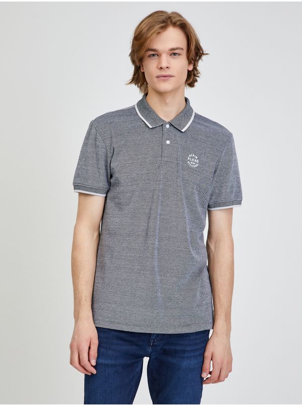 Blend Grey Annealed Polo T-Shirt Blend Nate - Men