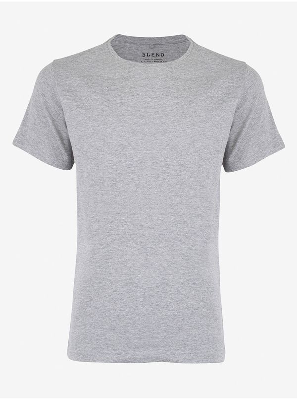 Blend Set of two men's basic T-shirts in light gray Blend Dinton - Men