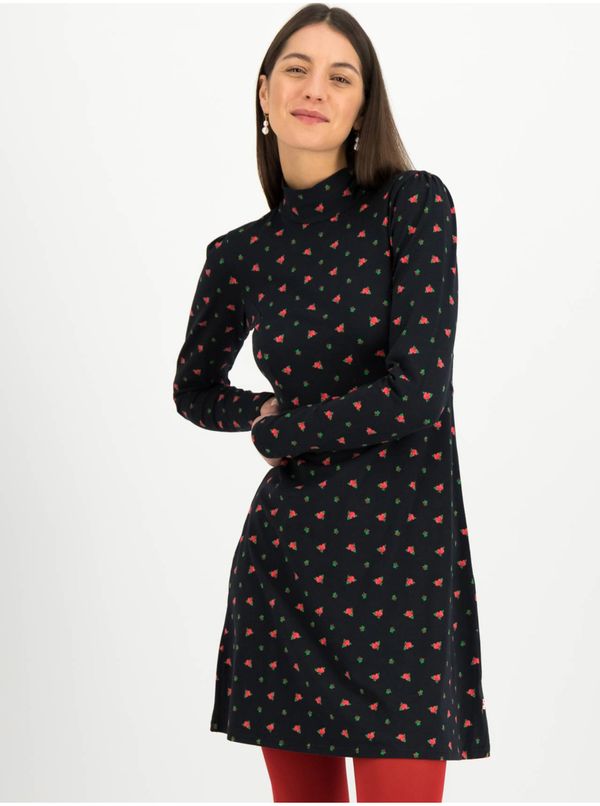 Blutsgeschwister Black Floral Sweater Dress Blutsgeschwister Sweet Turtle Mania - Women