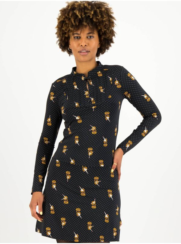 Blutsgeschwister Black Women Patterned Dress Blutsgeschwister Jawoll Meine Herrn My Mu - Women