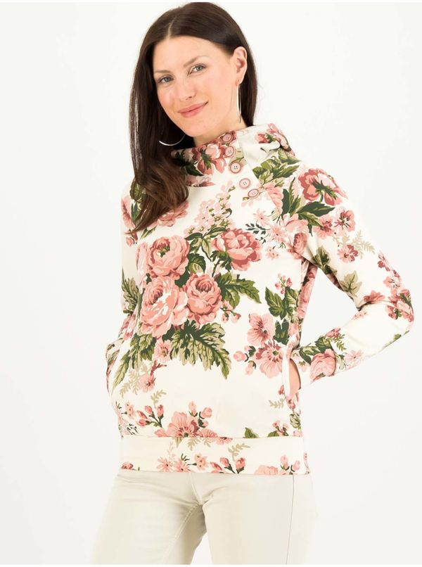 Blutsgeschwister Cream Women's Floral Sweatshirt Blutsgeschwister - Women