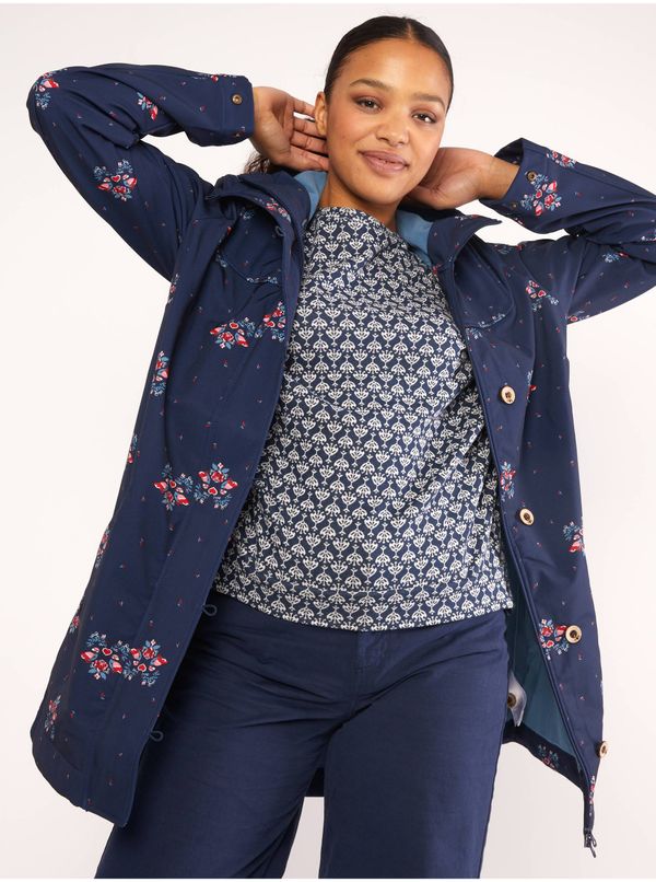 Blutsgeschwister Dark blue Ladies patterned parka Blutsgeschwister - Ladies