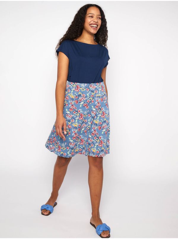 Blutsgeschwister Light blue women floral skirt Blutsgeschwister - Ladies