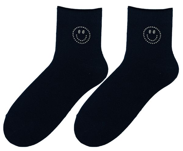 Bratex Bratex Woman's Socks DD-023 Navy Blue