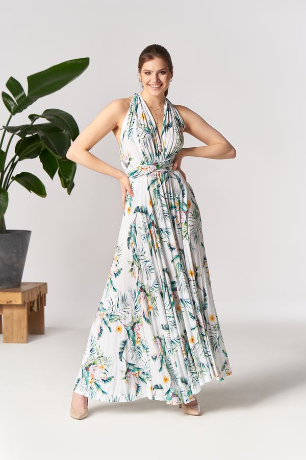 By Your Side By Your Side Woman's Maxi Dress Infinity Fern Flowers
