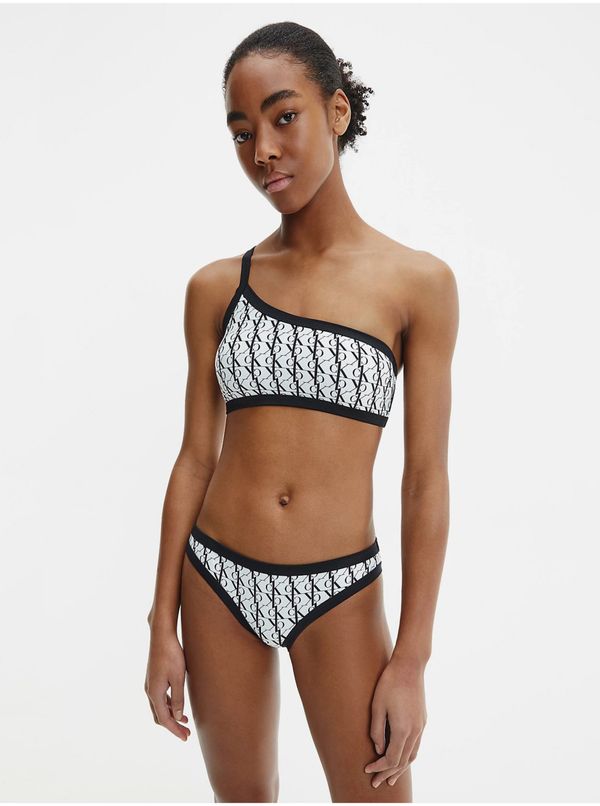 Calvin Klein Black & White Women's Patterned Swimwear Bottoms Calvin Klein - Women