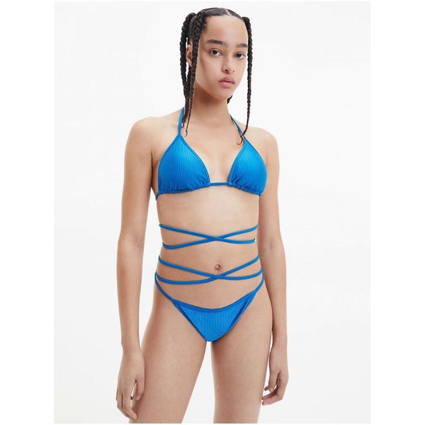 Calvin Klein Blue Women's Ribbed Swimwear Upper Calvin Klein Underwear - Women