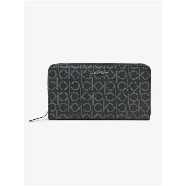 Calvin Klein Ck Must Large Ziparound Mono Wallet Calvin Klein - Women