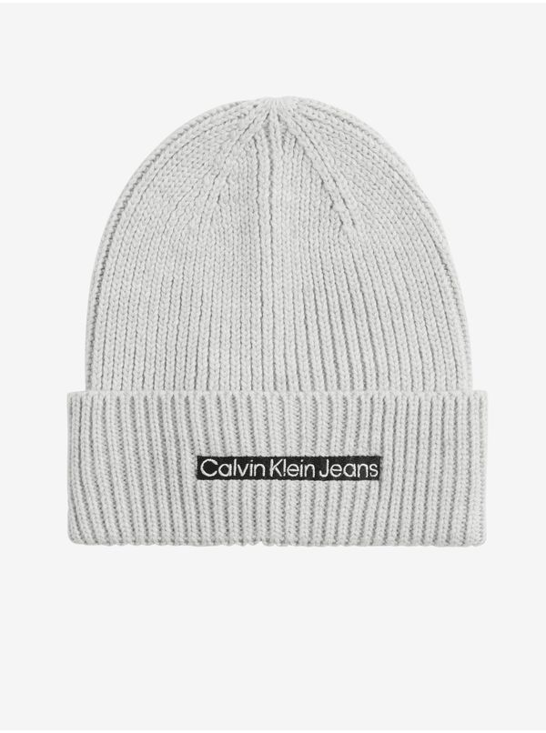 Calvin Klein Light Grey Men's Woollen Beanie Calvin Klein Jeans - Men