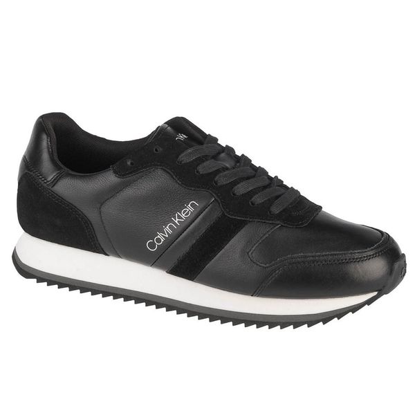 Calvin Klein Low Top Lace Up Leather Sneakers Calvin Klein - Mens