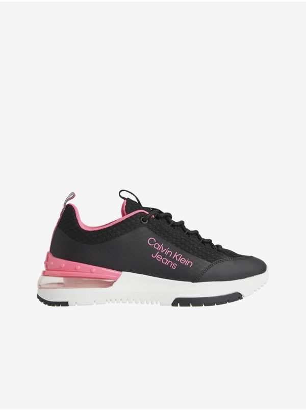 Calvin Klein Pink and Black Womens Sneakers Calvin Klein Jeans - Ladies