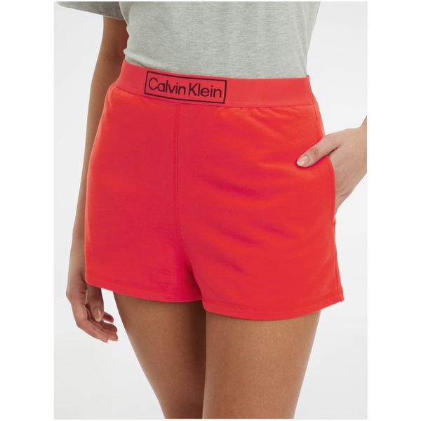 Calvin Klein Red Women's Sleeping Shorts Calvin Klein - Women