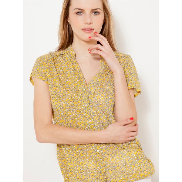 CAMAIEU Beige Flowered Blouse CAMAIEU - Women