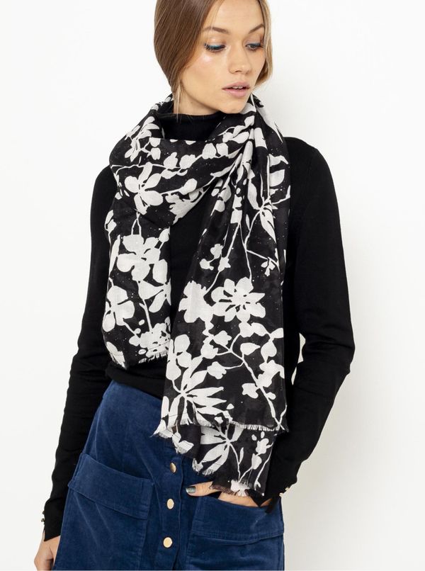 CAMAIEU black floral scarf CAMAIEU - Women