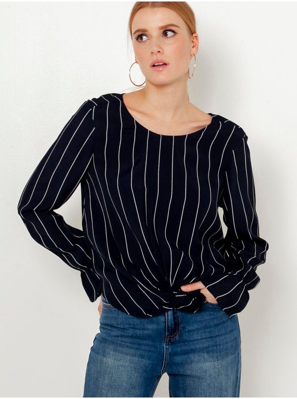 CAMAIEU Black Striped Blouse CAMAIEU - Women