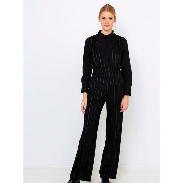 CAMAIEU Black Striped Overall CAMAIEU - Women