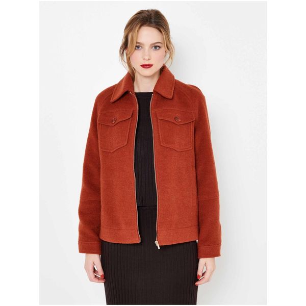 CAMAIEU Brown Light Jacket camaieu wool - Women