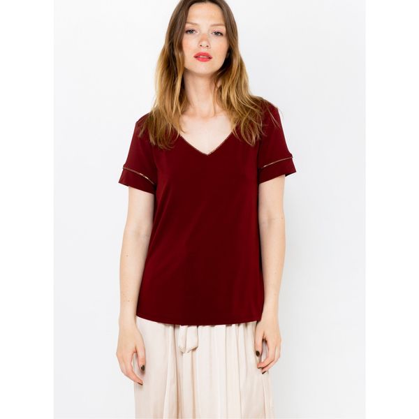 CAMAIEU Burgundy T-shirt CAMAIEU - Women