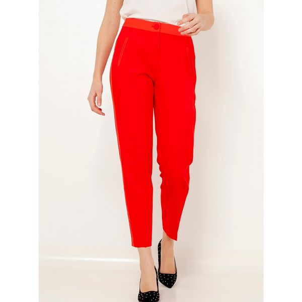 CAMAIEU Red Shortened Trousers with Lamp CAMAIEU - Women