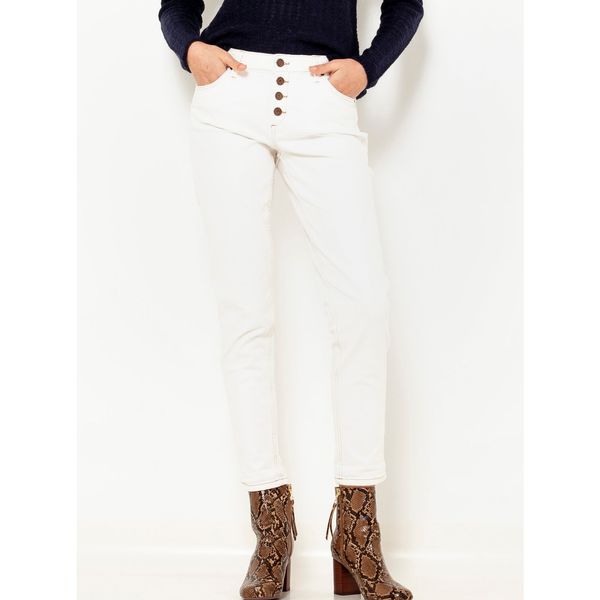 CAMAIEU White shortened slim fit trousers CAMAIEU - Women