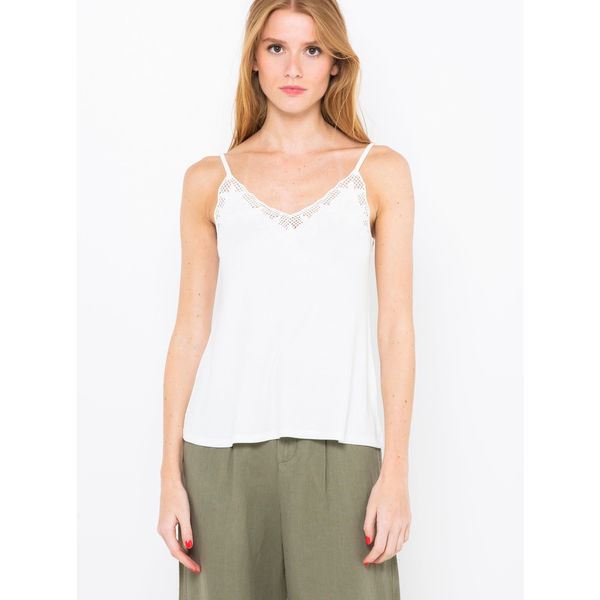 CAMAIEU White Tank Top CAMAIEU - Women