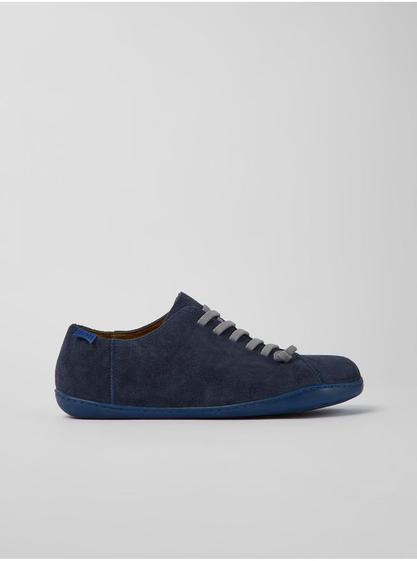 Camper Dark blue Mens Suede Camper Shoes - Men