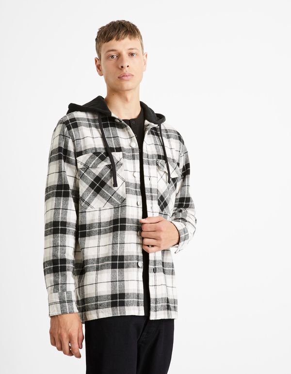 Celio Celio Capucheck Outer Plaid Shirt - Men