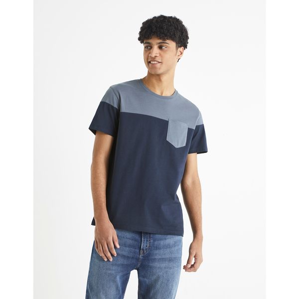 Celio Celio Cotton T-Shirt Becolored with Pocket - Men