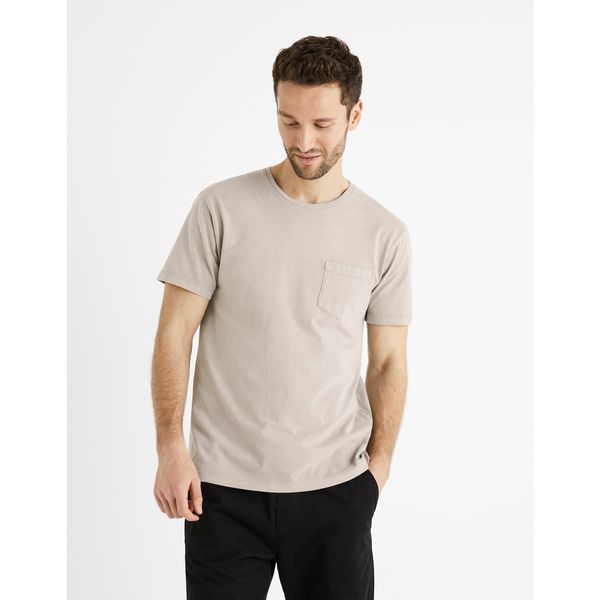 Celio Celio Cotton T-shirt Bewash with pocket - Men