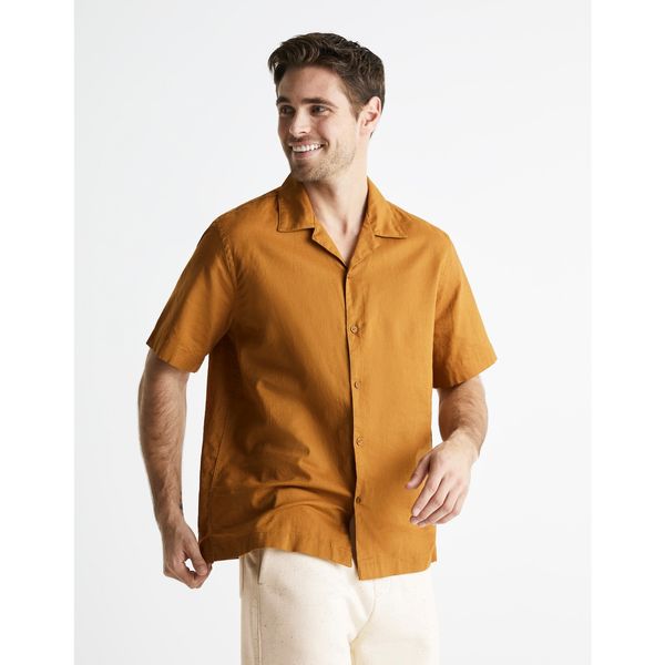 Celio Celio Linen Shirt Basurf - Men