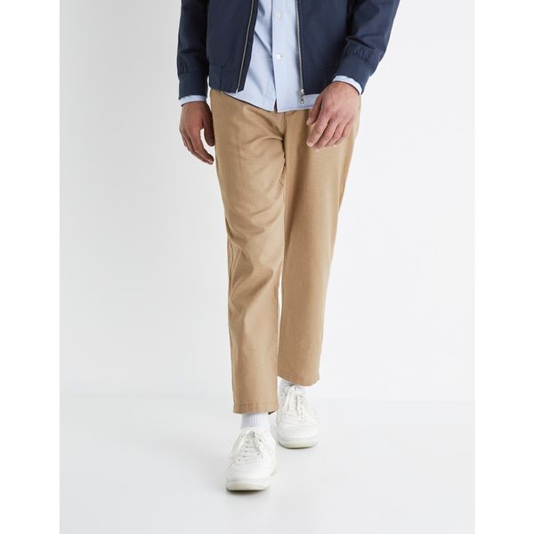 Celio Celio Linen Trousers Bolinco - Mens