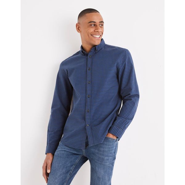 Celio Celio Plaid Shirt 100% Cotton - Men