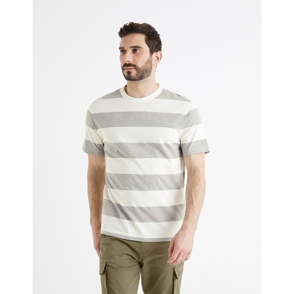 Celio Celio Striped T-Shirt Beboxr - Men