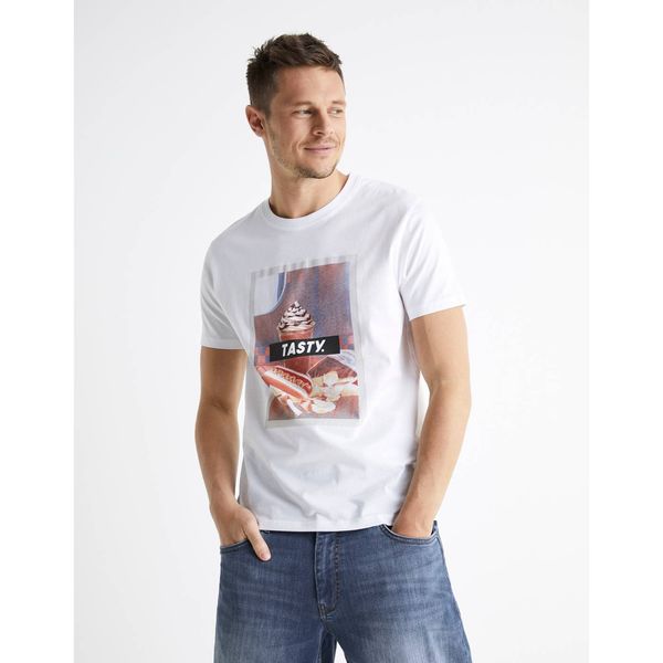 Celio Celio T-shirt Berelax with TASTY print. - Men's