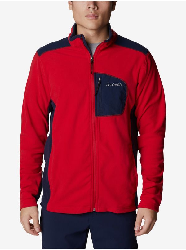 Columbia Blue-Red Men's Zippered Sweatshirt Columbia Klamath Range - Men's