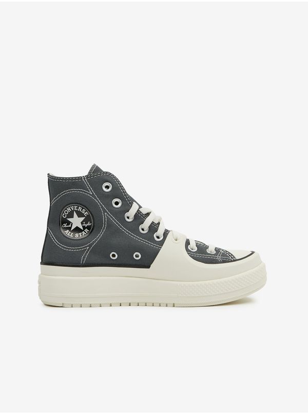 Converse Gray Mens Ankle Sneakers on the Converse Platform Chuck Taylor - Men