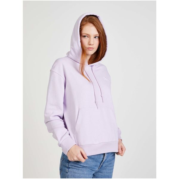 Converse Light Purple Sweatshirt With Converse Hoodie - Women