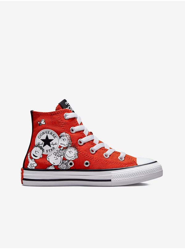 Converse Red Kids Patterned Ankle Sneakers Converse Chuck Taylor - Girls