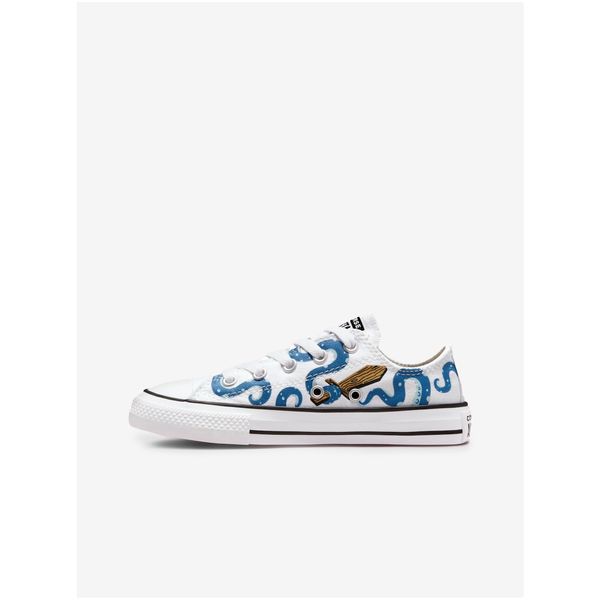Converse White Kids Patterned Sneakers Converse Chuck Taylor All Star - Unisex