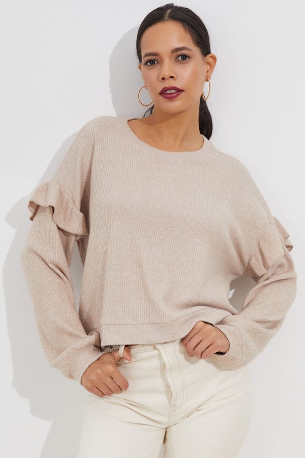 Cool & Sexy Cool & Sexy Blouse - Beige - Regular fit