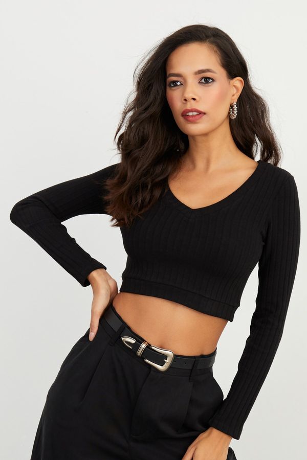 Cool & Sexy Cool & Sexy Blouse - Black - Slim fit