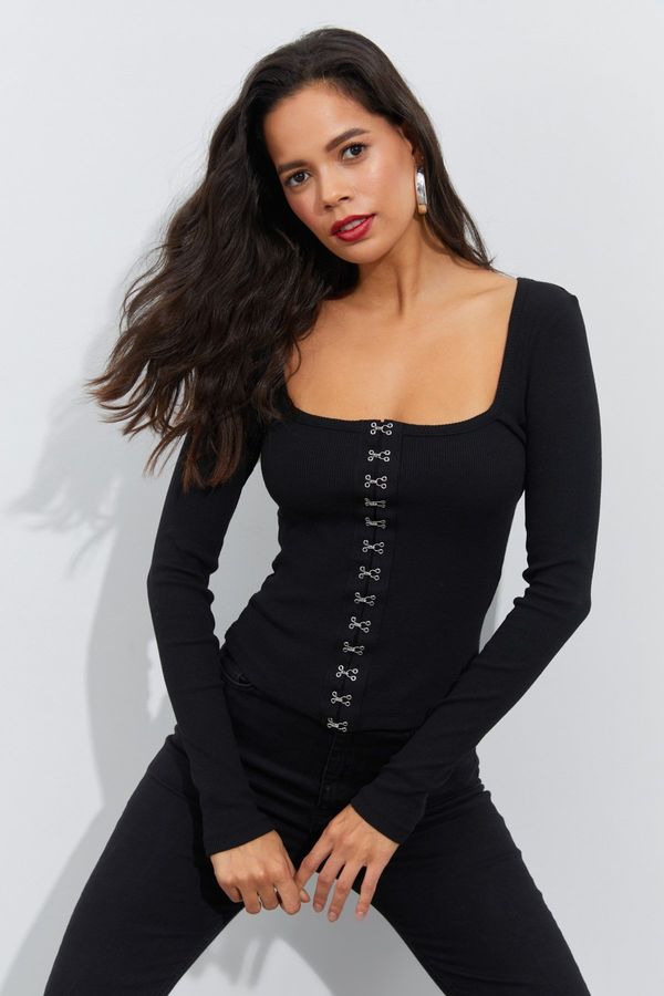 Cool & Sexy Cool & Sexy Blouse - Black - Slim fit