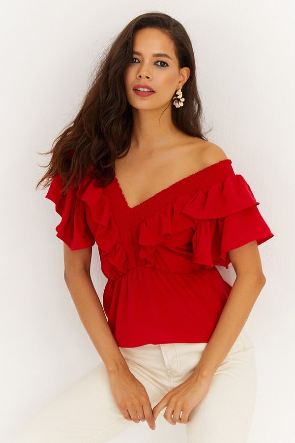 Cool & Sexy Cool & Sexy Blouse - Red - Regular fit