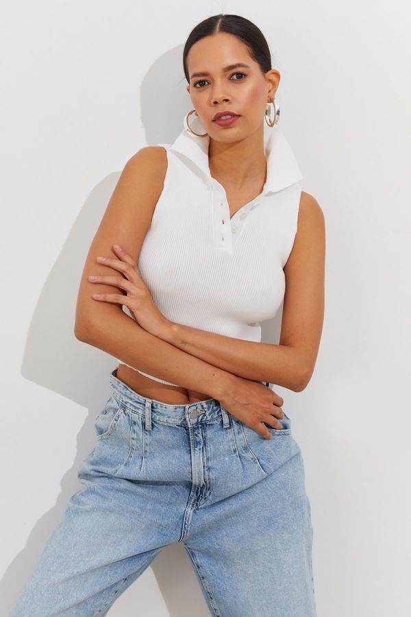 Cool & Sexy Cool & Sexy Blouse - White - Fitted