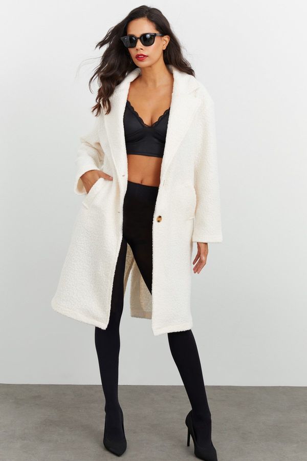 Cool & Sexy Cool & Sexy Coat - Ecru - Basic